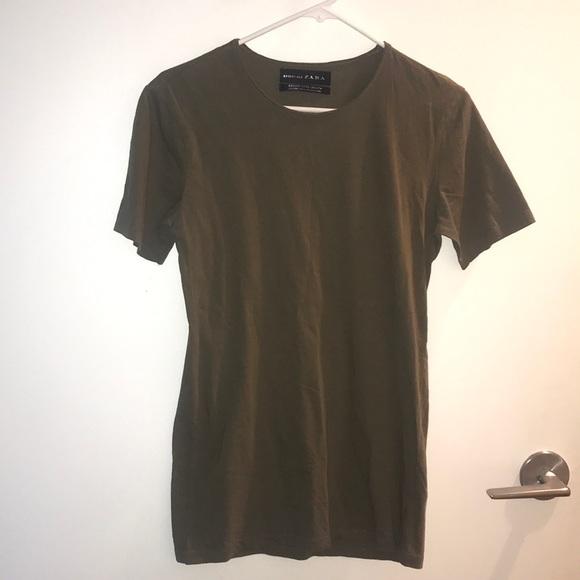 zara long length t shirt